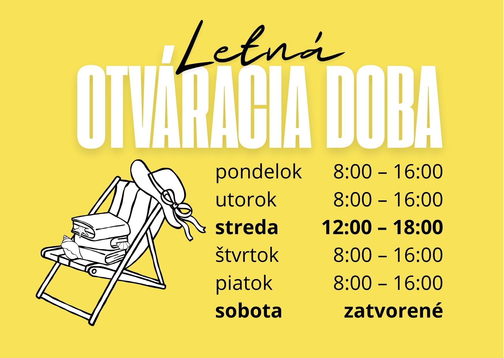 Počas prázdnin v letnom režime